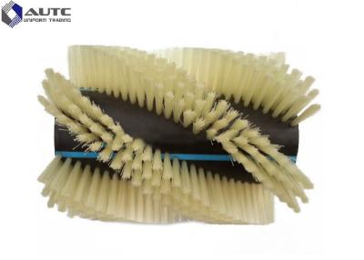 China Rotating Roller Spiral Wire Brush Customized Soft Bristle Easily Installed for sale