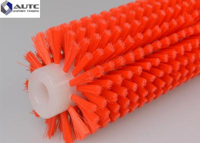 China PP Nylon Bristle Spiral Cleaning Brush Roller , Industrial Cleaning Brushes OEM for sale