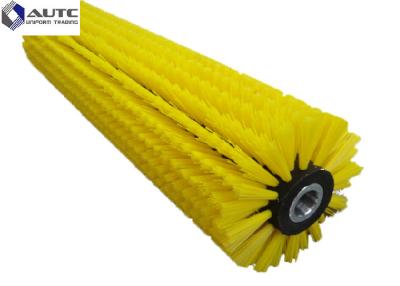 China Customized Size PP Nylon Industrial Roller Brushes Cylindrical Wire Brush Dampening Spiral Roller Brush for sale