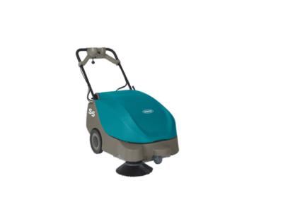 China Durable Battery Powered Floor Sweeper With Double Reverse Rotation Brush for sale