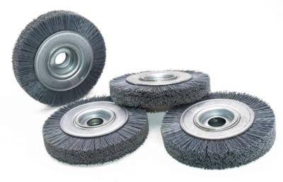 China 400 Grit Derusting Dia 0.6mm Crimped Wire Wheel Brush high carbon steel wire. Corrugated wire for sale