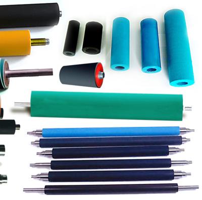 China Professional Molded Silicone Rubber Roller For Printing Machine Factory Heat Resistant Closed Cell Silicone Rubber Roll for sale