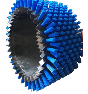 China Industrial Interlocking Cylinder Brush Gear Type Combined Roller Brush for sale