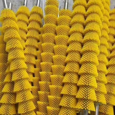 China PP Nylon Roller Brush , Industrial Sweeping Brush Food Fruit Vegetable for sale