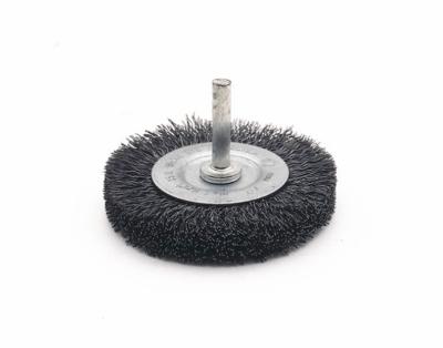 China Thickness 10mm Wood Polishing Crimped Wire Wheel Brush 1000-5000r/min for sale