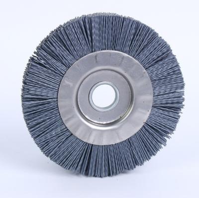 China Categoria industrial de esfrega da escova de nylon abrasiva da roda do fio OD150 à venda