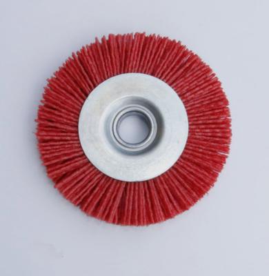 China Plano interno do furo 16mm que mói a escova frisada 6000RPM da roda do fio à venda