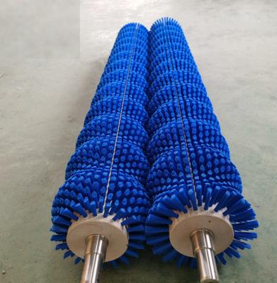 China PP  Wave Roller Brush Of Seafood Oyster Vegetable And Fruit Washing Machine for sale