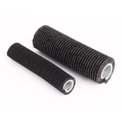 China Outside Wound Spring Roller Brush Cleaning Derusting Abrasive Wire Nylon Spiral Brush for sale