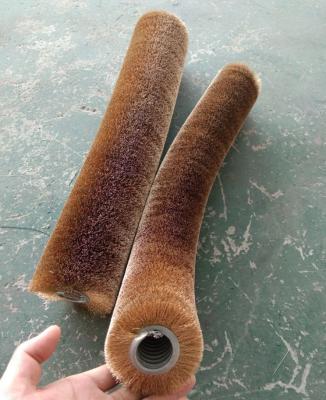 China A oxidação da placa de aço que remove o enrolamento de aço da tira da escova do rolamento do fio de aço carbonizou a moedura de madeira da placa à venda