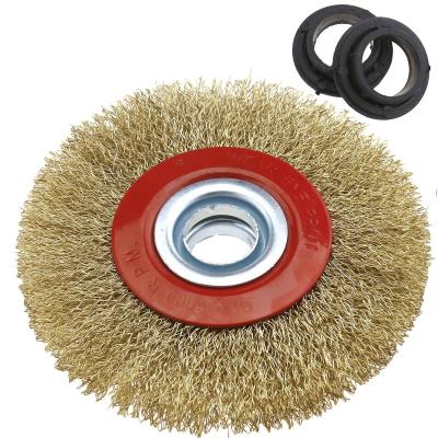 China 5 Inch Polishing Cleaning  Crimped Wire Wheel Brush For Grinders for sale