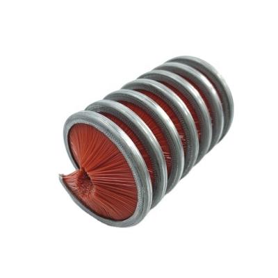 China Cuerda espiral de nylon de la limpieza de cepillo de la bobina interior roja y escobillas de cadena en venta