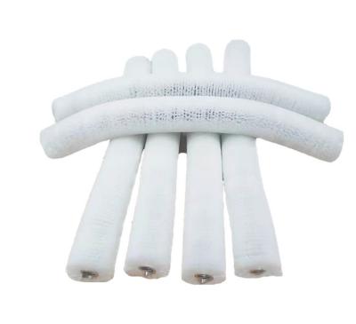 China Soft White Nylon PA66 Bristle White Brush Roller Spiral Brush For Polishing Machine for sale