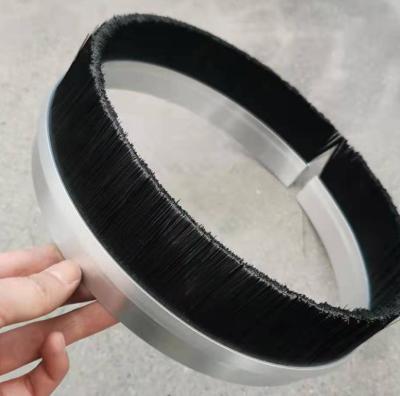 China Sealing Brush Ring Circular Industrial Nylon Brush 0.35mm Filament for sale
