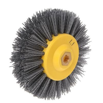 China M14 Thread Polish  Abrasive Wire Wheel Cleaning Brush 150x40 For Wooden for sale