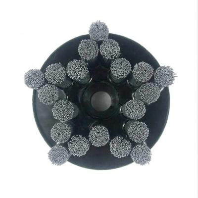 China Deburring Disc Brush Glue Injection End Brush Polishing And Grinding Industrial Brush for sale