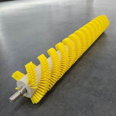 China Nylon Cylindrical Industrial Fruit Roller Cleaning Brush for sale