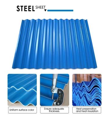 China Hot Selling Colorful 0.12-3.0mm Zinc Coated Metal Corrugated Aluminum Roof Sheet for sale