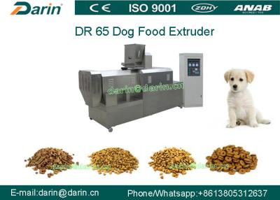 China DR65 Automatic Stainless Steel  Dog Food Extruing Machine / Dry Pet Food Processing Line for sale