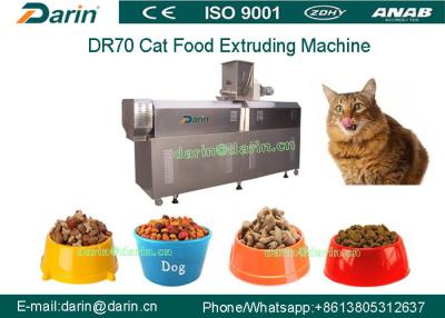 China DR70 SUS304 Multi function Cat Food Snacks Double Screw Processing Line for sale
