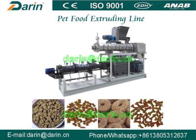 China Automatic Stainless Steel Pet Cat / Fish Feed Pellet Production Line for sale