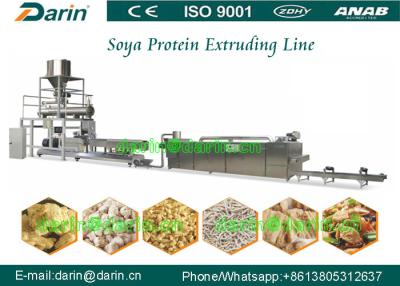 China Soybean textured protein Soya Extruder Machine , corn flakes machinery for sale