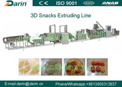 China Single Screw Food Extrusion Equipment For 3d Flour Bugles Chips Making for sale