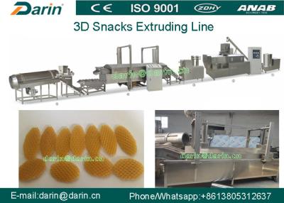 China 3D Snack Pellet Machinery / Single Screw Snack Extruder Machine for 3D Pellets for sale