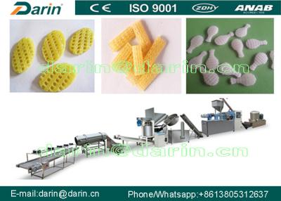 China Snack Crispy Chips / Screw  / Shell / Fried Pellets Snack Extruder Machine for sale