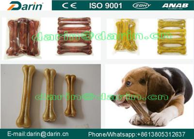 China Proceso del bocado del animal doméstico hecho a máquina por el cuero crudo, máquina del fabricante del hueso de perro en venta