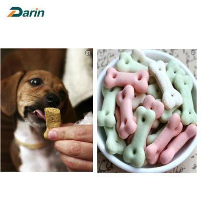China Humam / Pet Eating Short Dog Biscuit Making Machine Semi Hard Biscuit Production for sale
