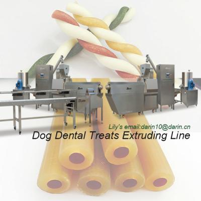 China Dog Chewing Treats Snack Extruder Machine , Sus Pet Food Production Line for sale