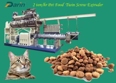 China 3 Ton/H Dry Pet Food Extruder Machine For Dog Breeding for sale