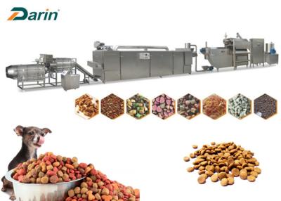 China PLC Twin Screw Extruder 300KG/hr Pet Food Production Line for sale