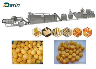 China Stainless Steel Puff Snack Food Extruding Machine with WEG Motor for sale