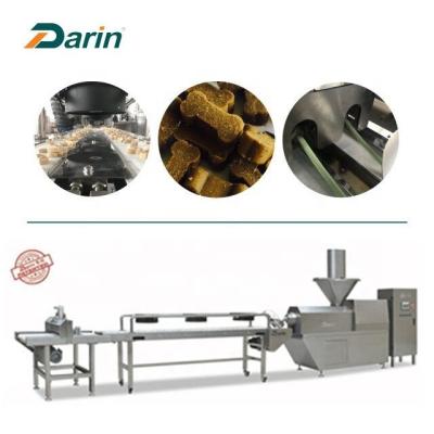 China Cold Extrusion Pet Food Production Line , Pet Chewing Bone Machine With High Meat Content for sale