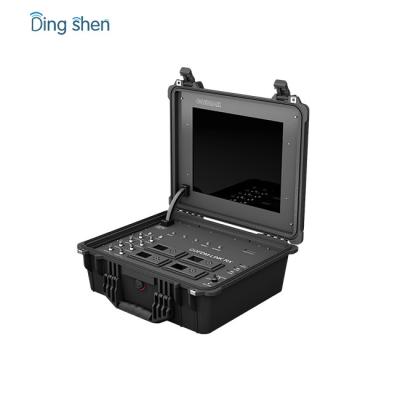 China Receptor video del canal COFDM del monitor 4 de la patrulla con la maleta portátil en venta