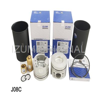 China J08E 11467-3200 HINO Motor Parts Gasket Kit Liner Piston STD cilindro en venta
