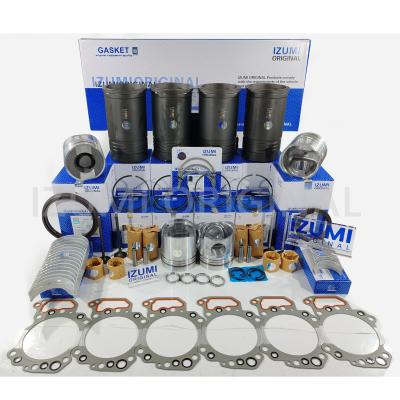 China 6D125 6151-32-2110 Diesel Engine Cylinder Piston Ring Overhaul Gasket Kit for sale
