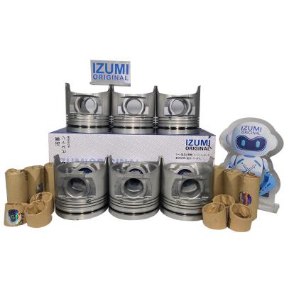 Chine 6HK1 TOYOTA pièces détachées moteur cylindre liner TOYOTA kit d'anneau de piston à vendre