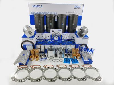 China 6D125 6150-32-2110 6151-31-2112 Engine liner kit full gasket kit full repair kit for sale