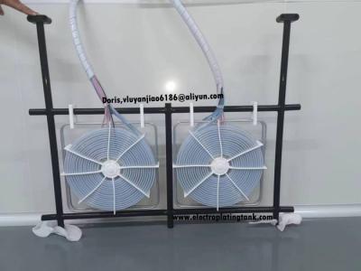 China 400V 3P 24KW Coil Shaped PTFE Heater With Frame SUS316 Tube Outside Cover PTFE For Chemical Liquid for sale