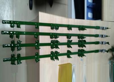 중국 온도 저항 SUS316 전기 도금 랙은 녹색 PVC로 덧입힝습니다 판매용