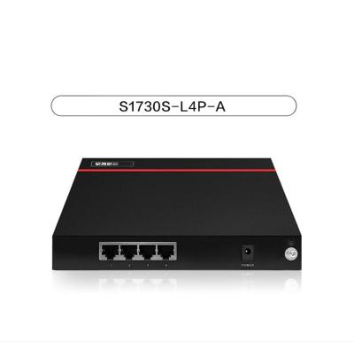 China 4 puertos PoE Ethernet Switch S1730S-L4P-A para comunicación doble completa y mitad doble en venta