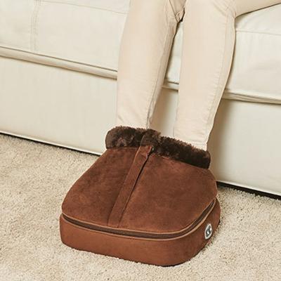 China Brown Color Shiatsu Foot Warmer Massager Size 32 * 30 * 13cm High Safety Performance for sale