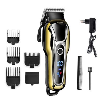 China Golden Color Electric Hair Trimmer , Cordless Barber Clippers For Pets / Human for sale