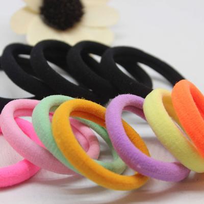 China Cute Thin High Elastic Hair Band , Rubber Hair Ties Various Color Available for sale