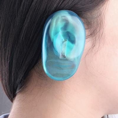 China Protect Silicone Ear Covers , Blue Clear Silicone Ear For Personal Use / Hairdressing Salon for sale