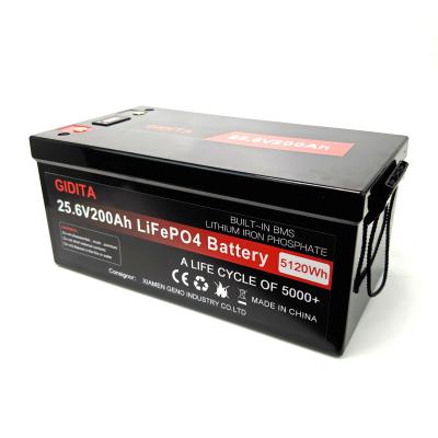 China 25.6V 200Ah LiFePO4 Solar Power System Battery  Long Service Life for sale