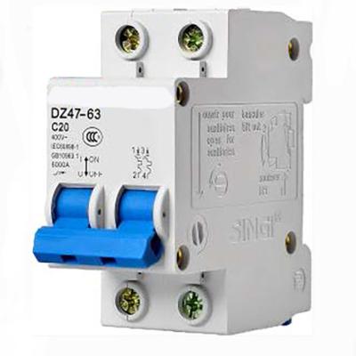 China Single-phase Best Quality 2 Pole SWM-125 DC MCB Miniature Circuit Breaker Mini MCB Switch rcbo/mcb/mccb for sale
